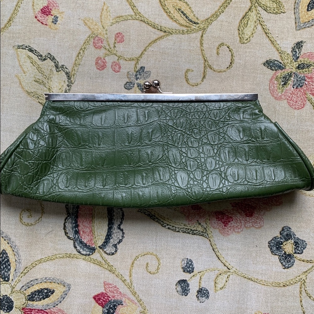 Olive green clutch